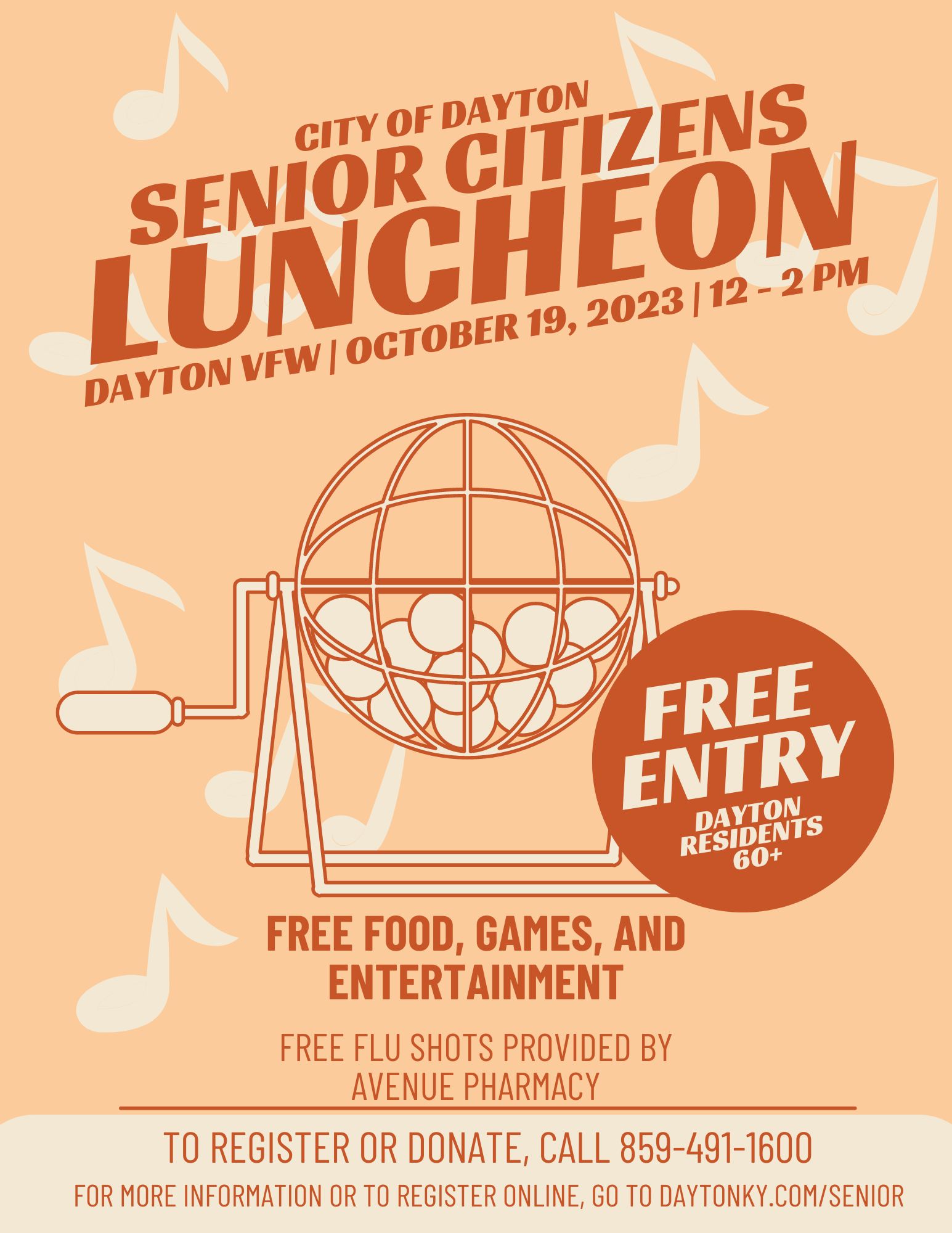 Senior Luncheon 2023 City of Dayton, Kentucky